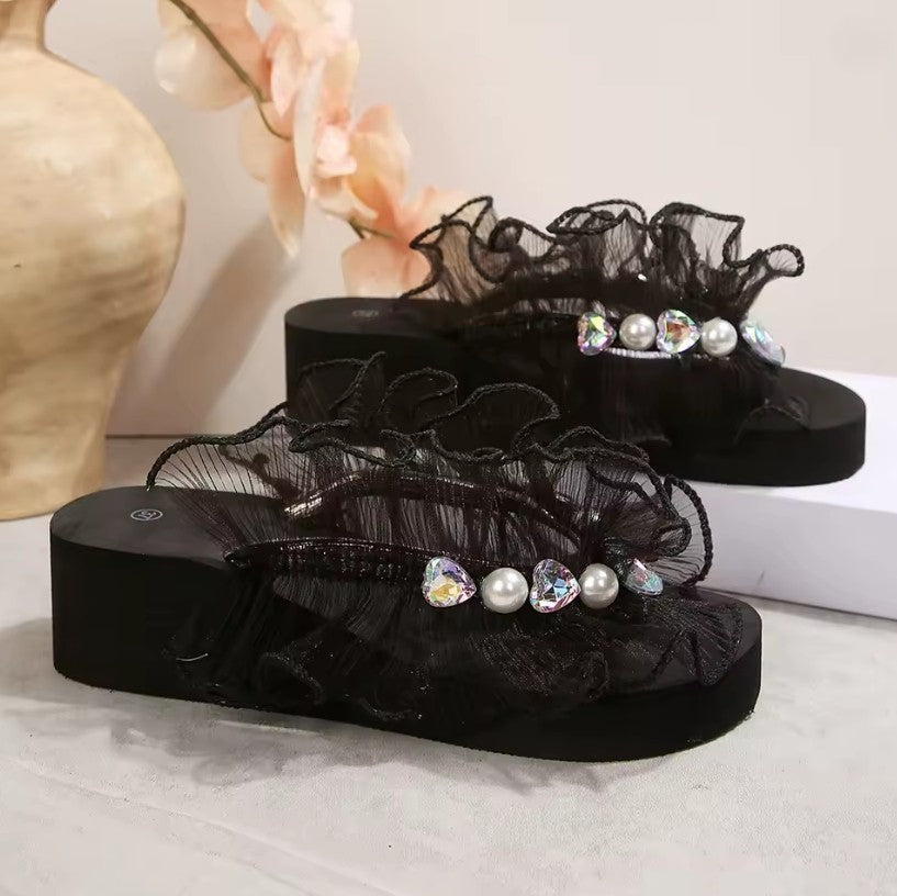 GlamRush Ruffle Platforms