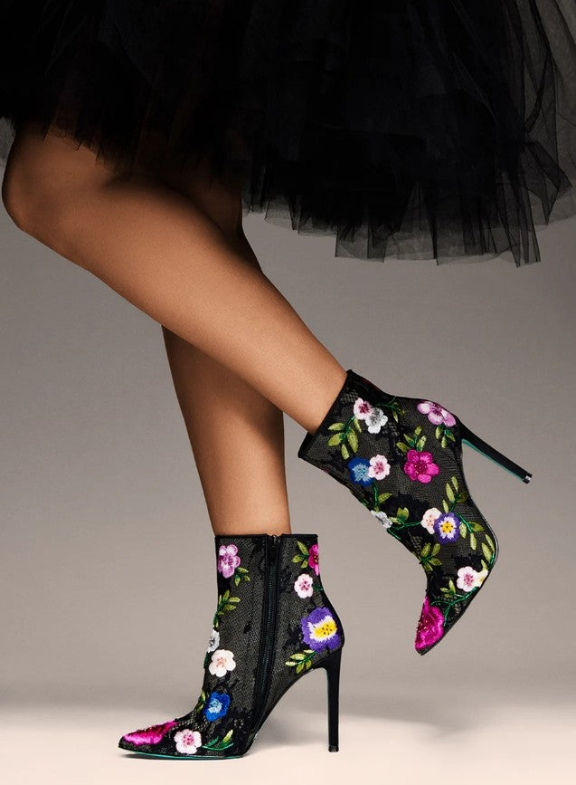 Anita Black Multi Floral