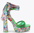 Vinyl Tie Platform Heel