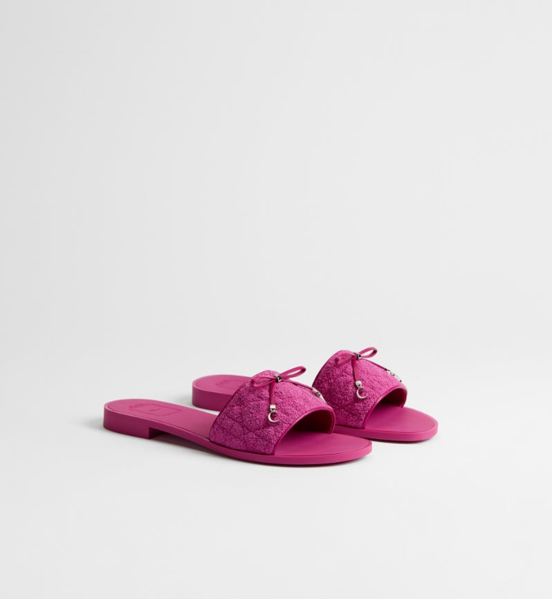 Dior Cannage Slide Fuchsia Spongy Cannage Technical Fabric