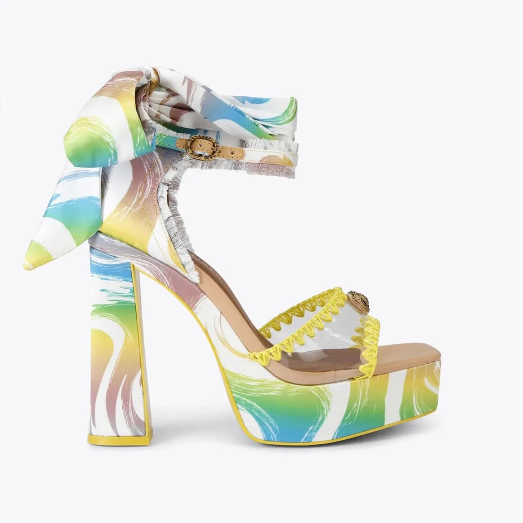 kurt's cabana vinyl tie platform heel