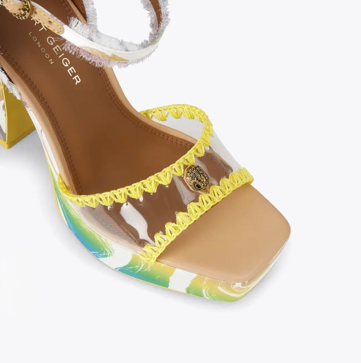 kurt's cabana vinyl tie platform heel
